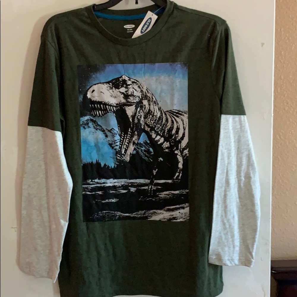 Boys long sleeve Tee with Dinosaur